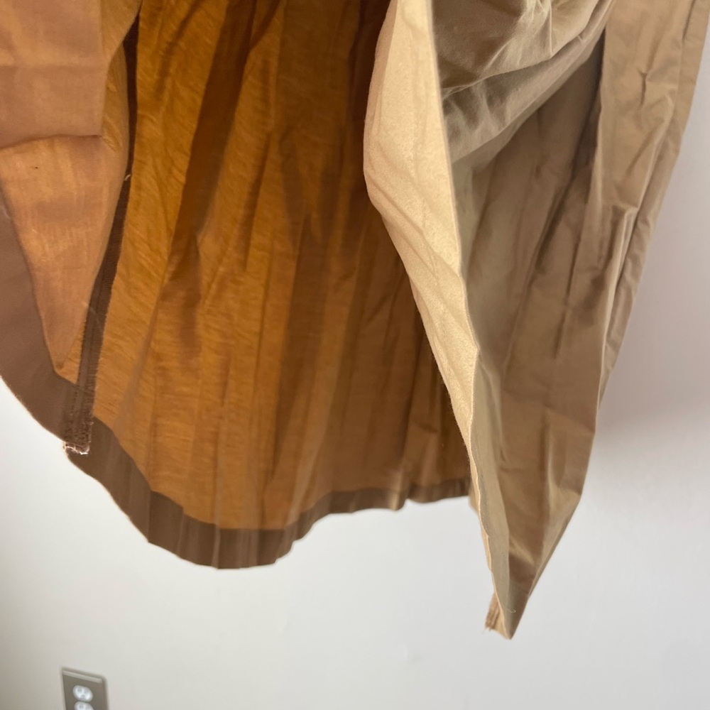 Elegant Tan A-Line Skirt - Picture 3 of 11
